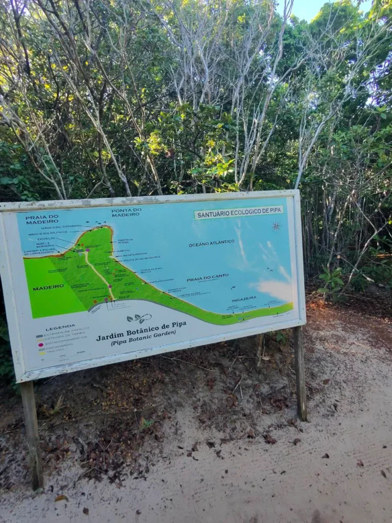 Mapa santuario ecológico de Pipa