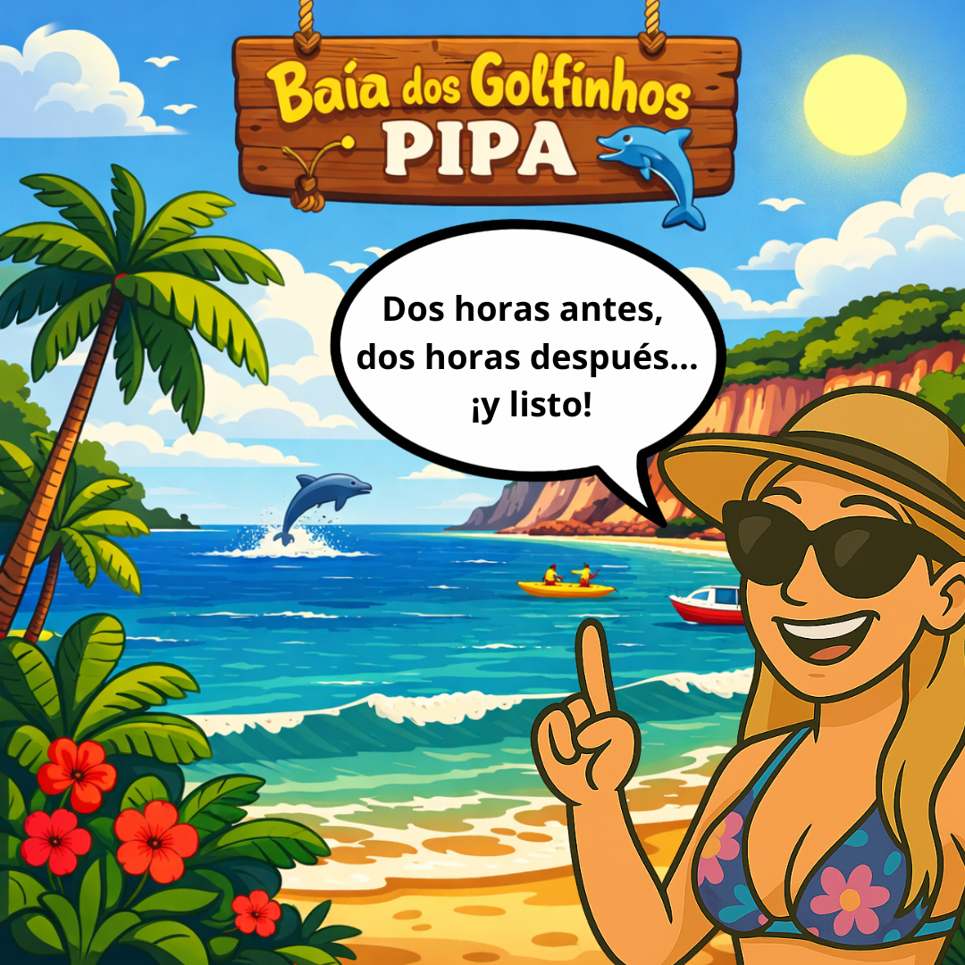 tabla de mareas baía dos golfinhos Pipa Brasil